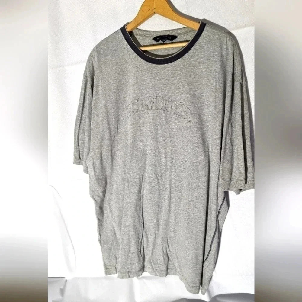 Tommy Hilfiger tone on tone HILFIGER logo letters shirt 2XL